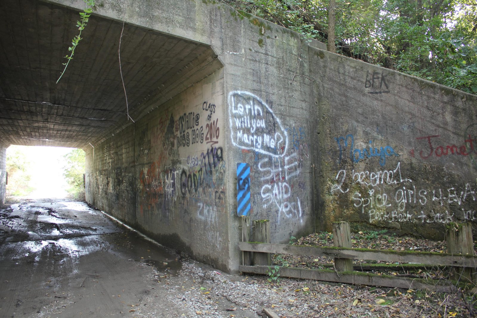 West abutment